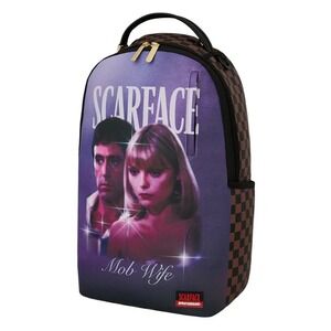 Sprayground Scarface Mob Wife Backpack🔥New Black Bookbag Large School Bag